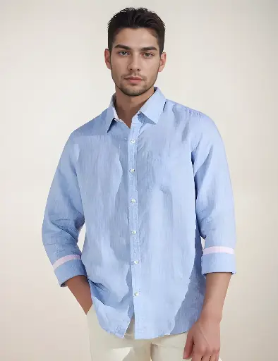 Pure Serenity Linen – Ocean Blue