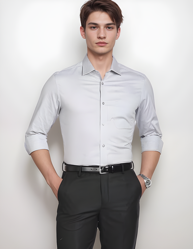 Prime Twill Shirt - Platinum Gray Edition
